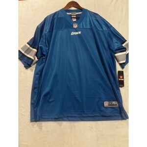 NWT NFL Pro Line Vintage Jersey Detroit Lions Men 2XL XXL Blue Blank Football